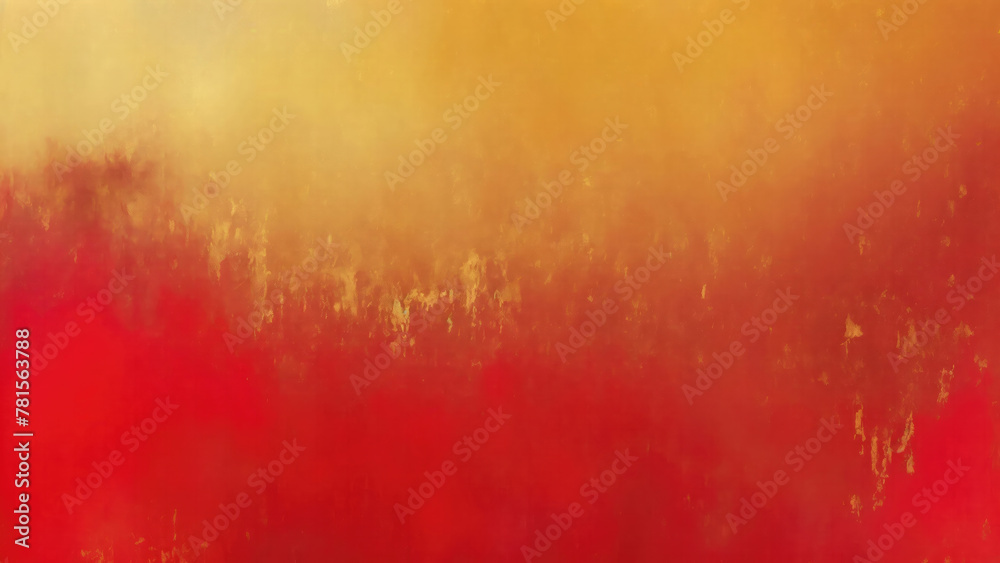 Abstract gold and Red painting background, brush texture, gold texture