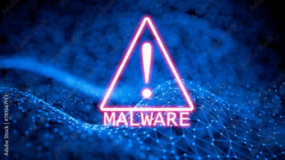 Concept of attack on computer systems. Malicious program. Virus attack on the server. User surveillance. Spy program on your phone.