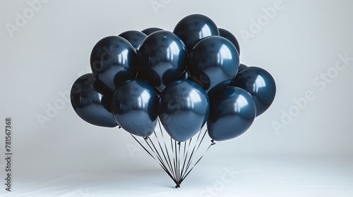 balloons for birthday, dark balloons background