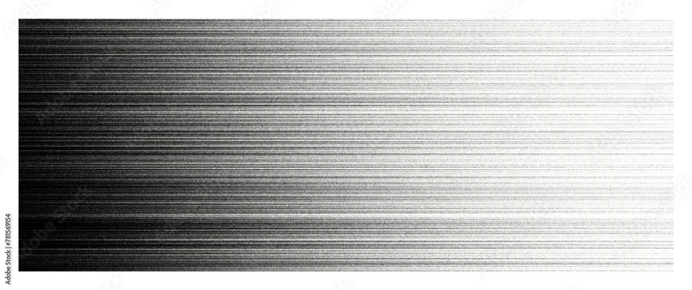 Halftone vector texture effect. Monochrome abstract gradient linear horizontal background.