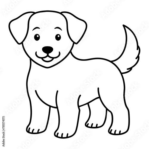 Dog drawing vector