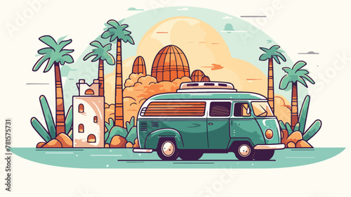 Mexico icon design 2d flat cartoon vactor illustrat