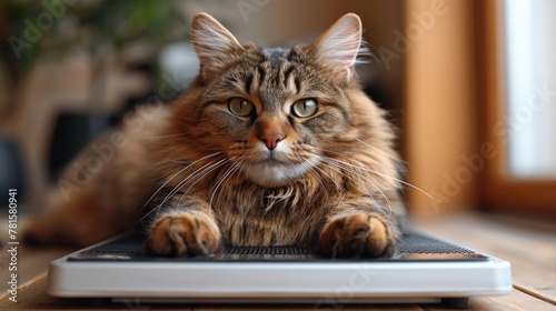 Feline Relaxing on Computer Keyboard