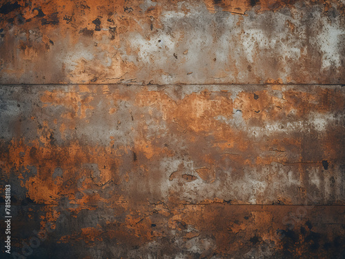 Rusty iron background exhibits aged metal texture