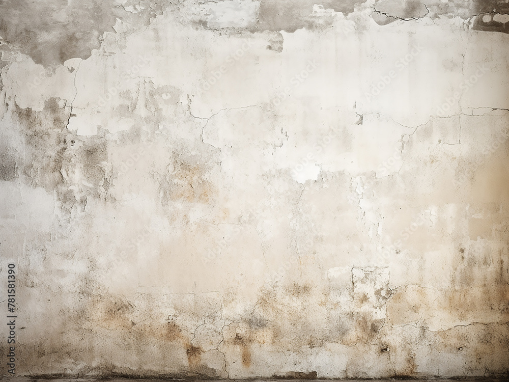 Fototapeta premium Ancient white wall texture adds character to designs