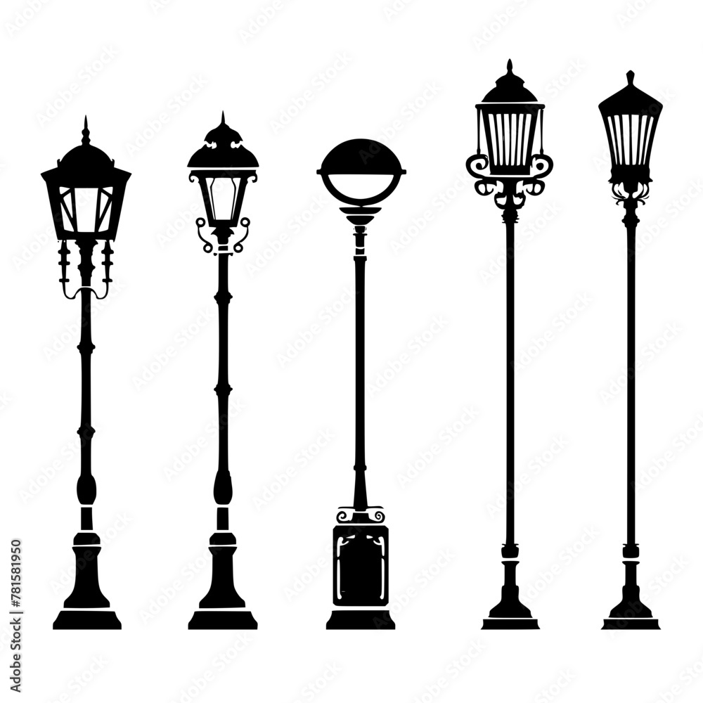table lamp svg, table lamp silhouette, line art svg, Lamp Post svg