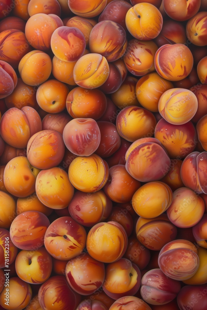 Apricots close-up illustration