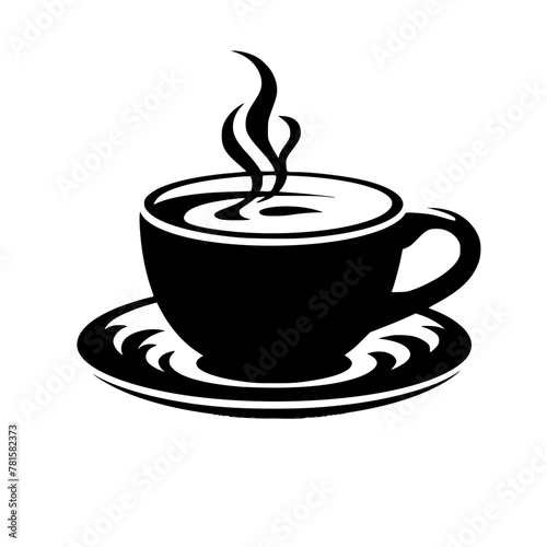 coffee, cup, drink, tea, cafe, hot, mug, vector, espresso, white, beverage, breakfast, illustration, icon, saucer, isolated, cappuccino, black, caffeine, steam, symbol, brown, restaurant, mocha, choco