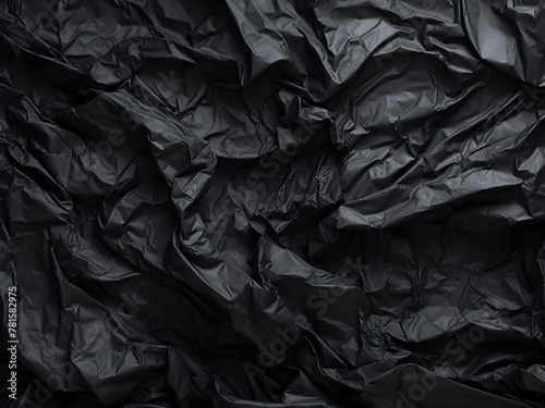 Black crumpled paper offers both texture and background