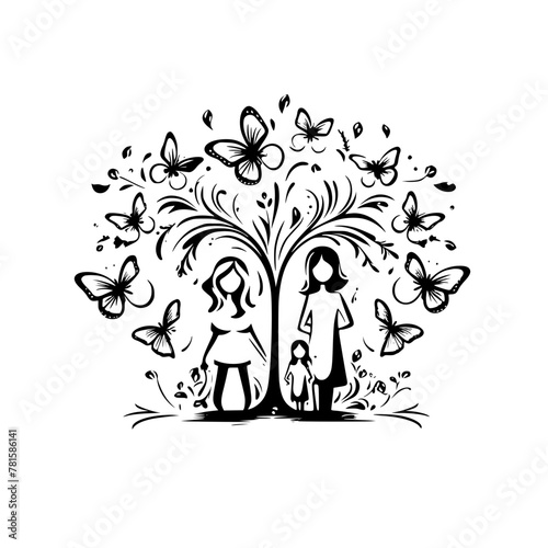 stick family svg bundle, stick family clipart, stick family cut files, huge pack of stick figure svg, svg files for cricut, family svg png bundle, family clipart, fathers day svg, father and children 