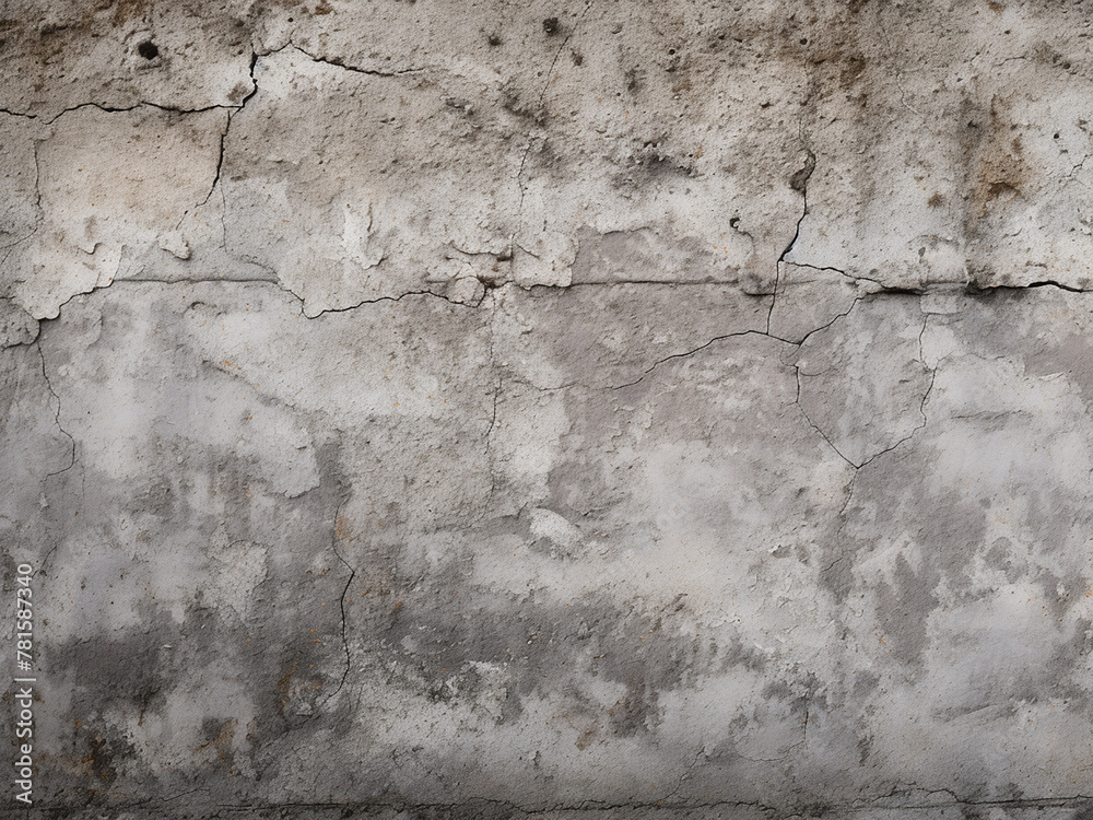 Obraz premium Detailed texture of an aged concrete wall depicted