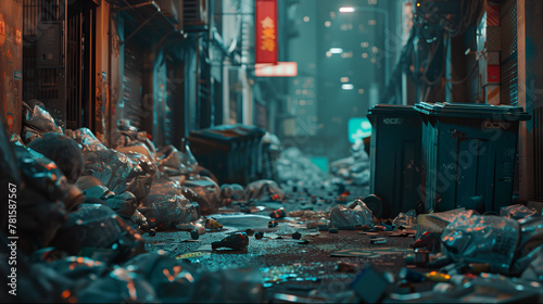 recycling waste management concept