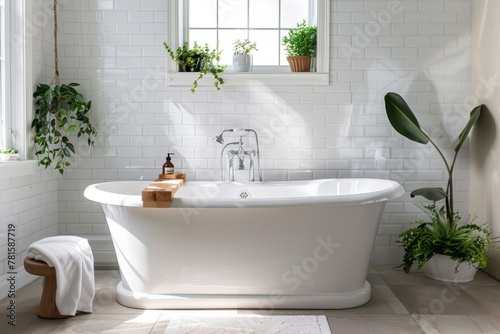 Scandinavian-Inspired Serene Bathroom Interior