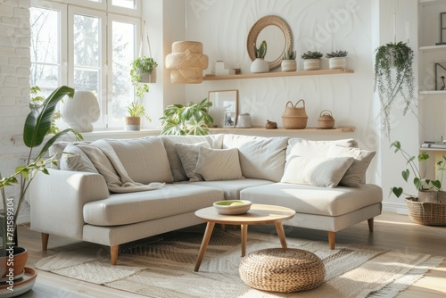 Scandinavian-Style Living Room with Natural Light