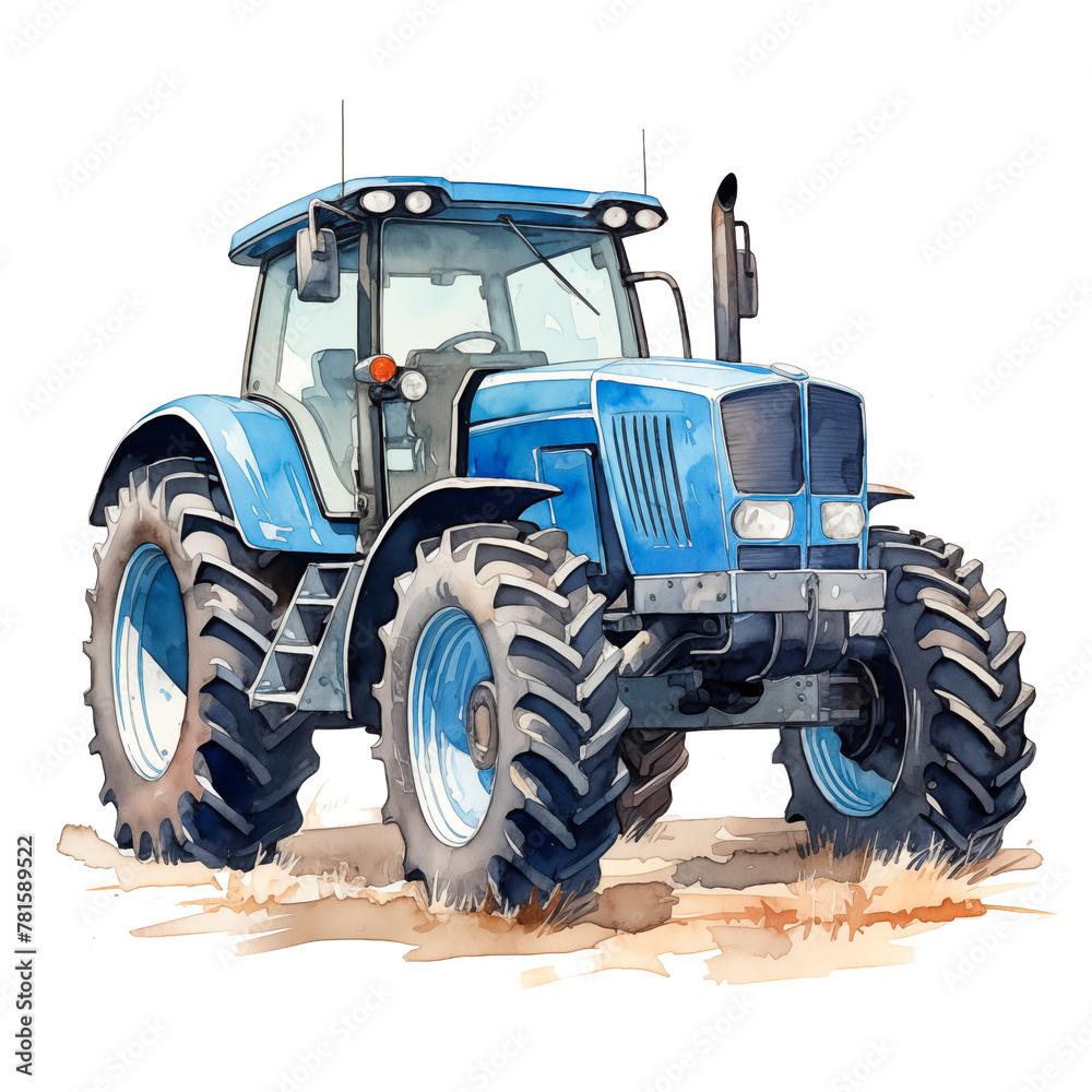 Obraz premium tractor isolated on white background