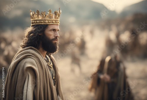 Biblical scene King David