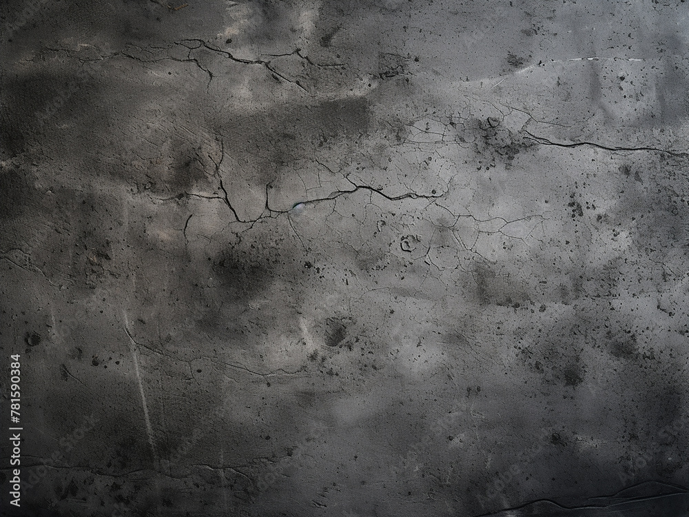 Background resembling retro pattern: grungy black natural cement or stone - obrazy, fototapety, plakaty 