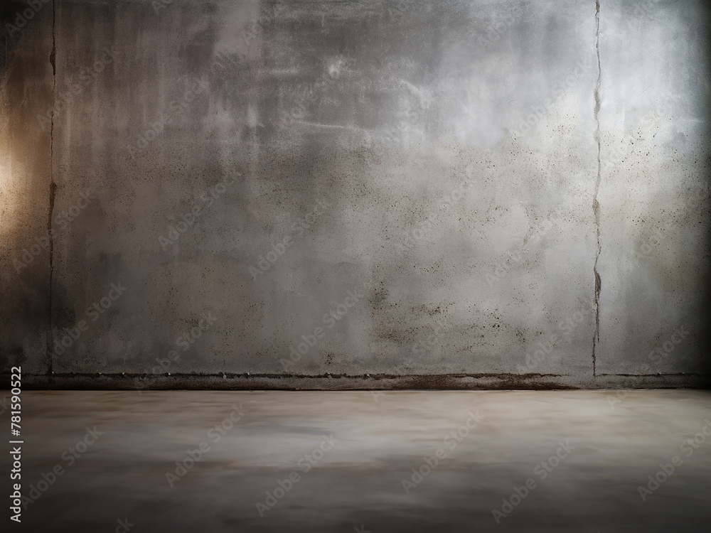 Enhance your home with grungy concrete wall and floor Enhance your home with grungy concrete wall and floor