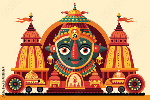 Rath yatra three face