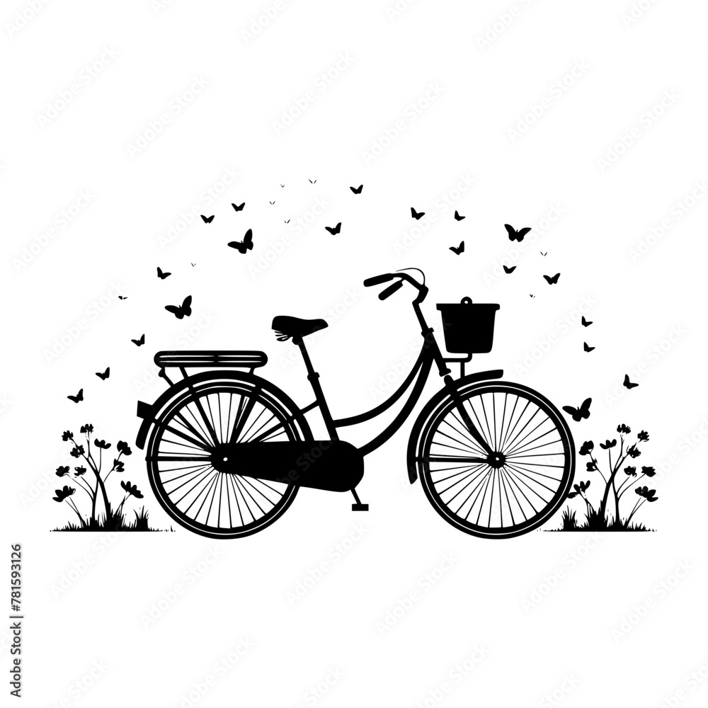 Obraz premium Bicycle SVG, Bike SVG, Bicycle Cut File, Bike Cut File, Bicycle Vector, Bike Vector, Bicycle Clipart, Bike Clipart, Cricut, Png, Silhouette, Mountain Bike Svg bundle, svg files for cricut, digital dow