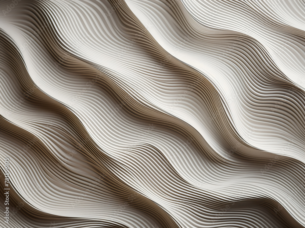 Obraz premium Intriguing patterns and textures emerge from wave filter paper