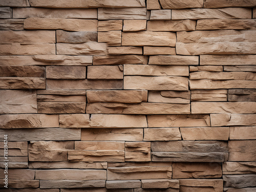 The intricate texture of a sandstone wall forms a striking background