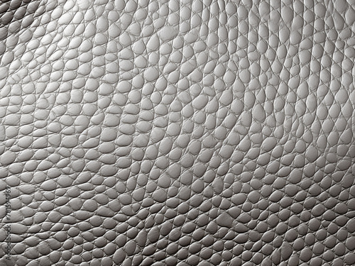 Textured silver synthetic leather adds depth to designs
