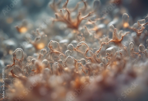 Artemia salina (photography from microscope 50x) plankton photo