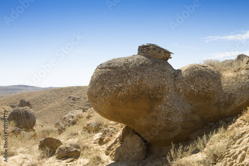 Valley of the spheres, Torysh, Mangystau region, Kazakhstan photo