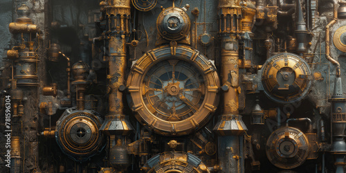 city, steampunk, industrial, gears, machinery, Victorian, retro-futuristic, steam, technology, clockwork, brass, pipes, dystopian, urban, mechanical, gears, steam engine, invention, innovation, cyberp
