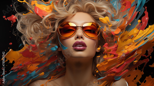 girl in sunglasses portrait