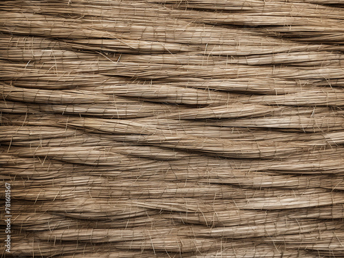 Backgrounds depict weaving straw's natural fiber textures
