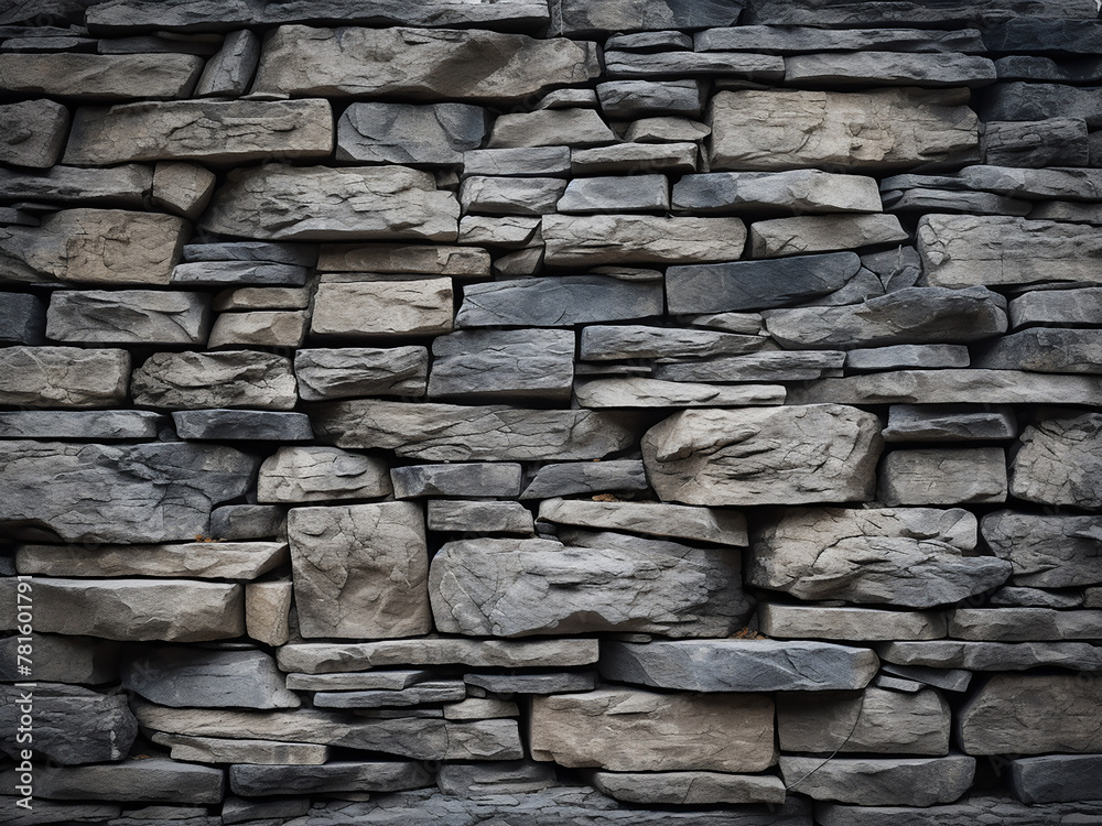 Fototapeta premium Modern stone wall texture creates contemporary backdrop