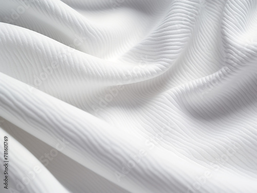 White light background highlights fabric fiber