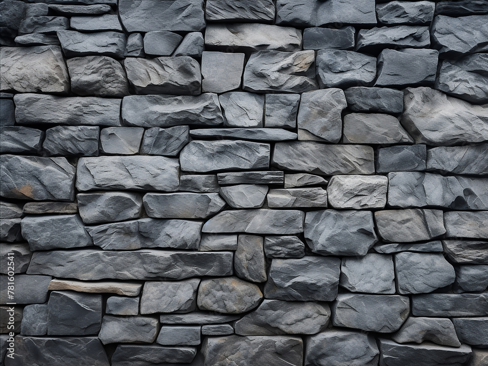 Background or texture featuring gray relief stone wall Background or texture featuring gray relief stone wall