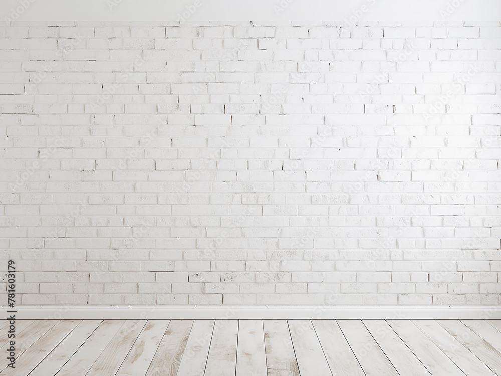 Brick texture background in white for various design projects