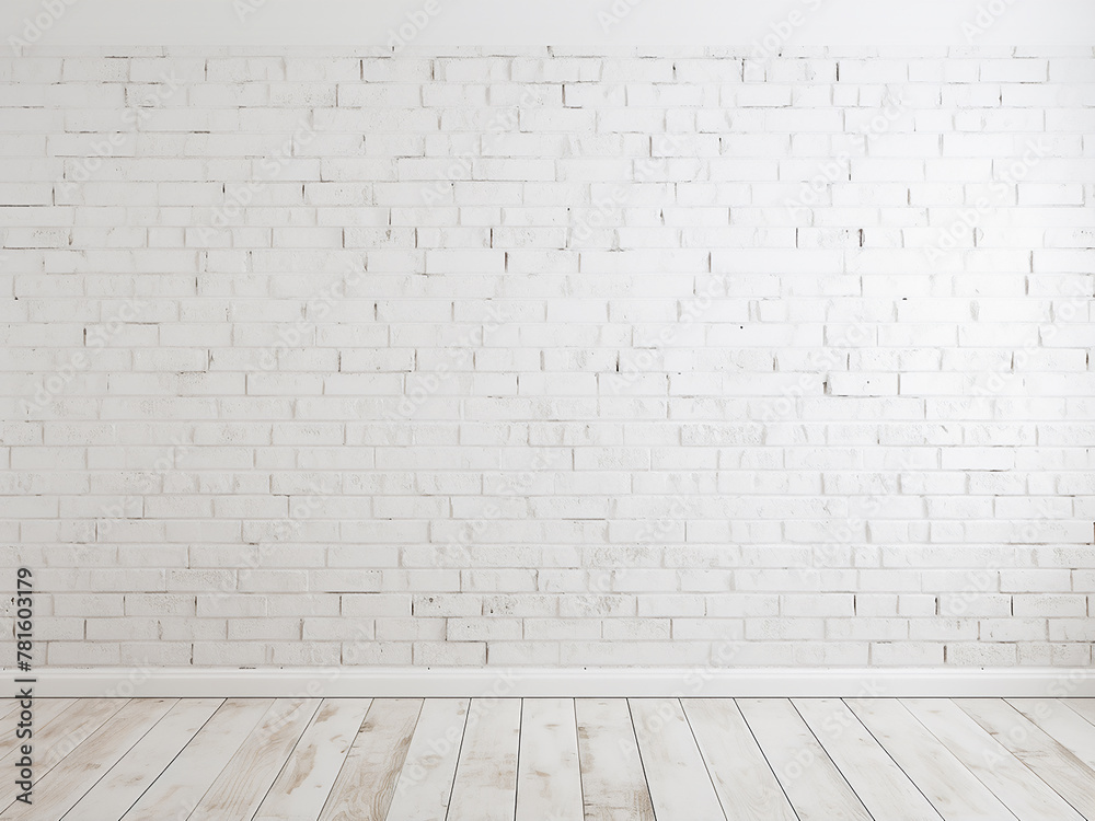 Fototapeta premium Brick texture background in white for various design projects