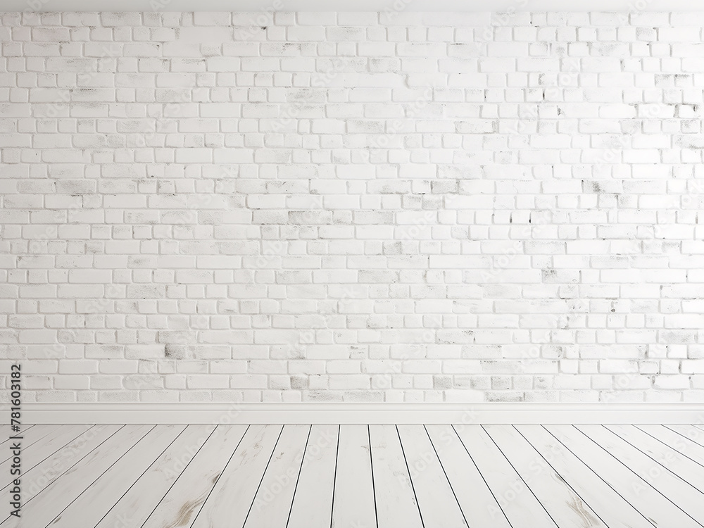 White brick wall texture for decoration and construction concepts