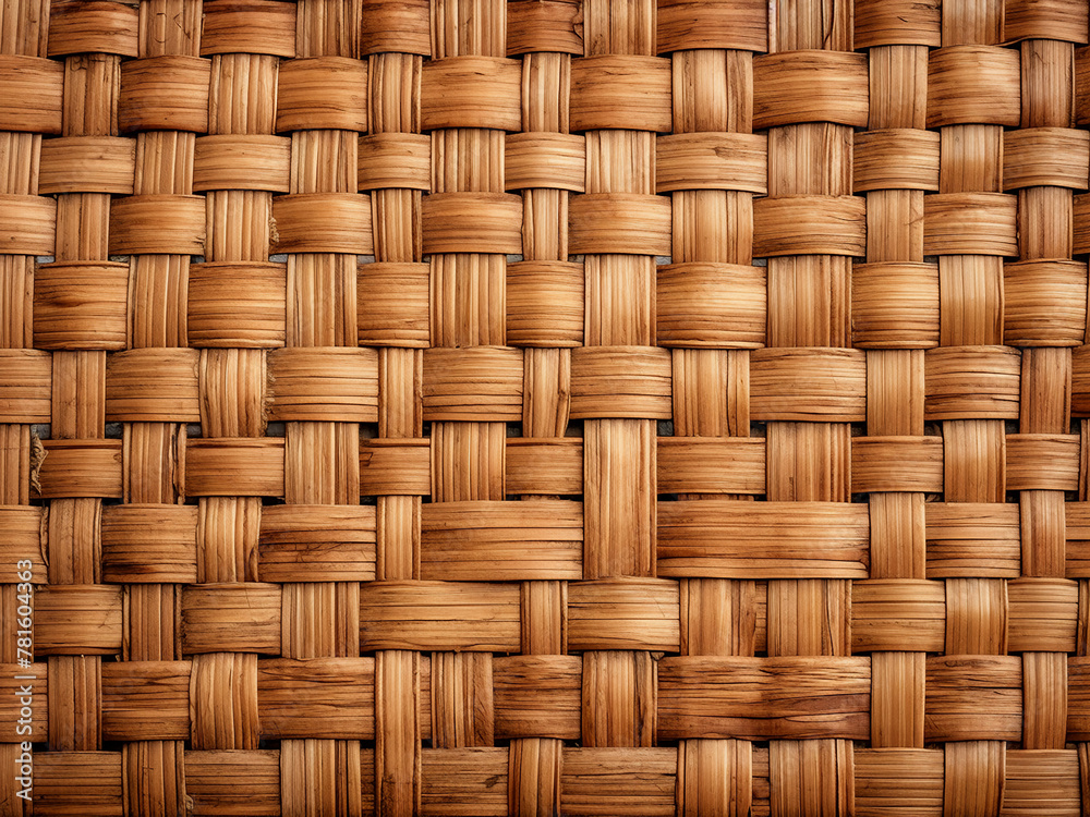 Natural patterns adorn the wooden texture of rattan Natural patterns adorn the wooden texture of rattan