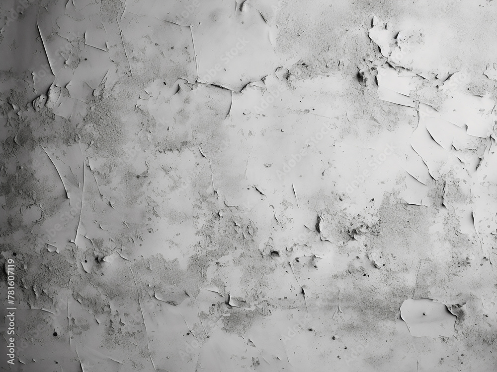 Fototapeta premium Black and white wall plaster creates the backdrop
