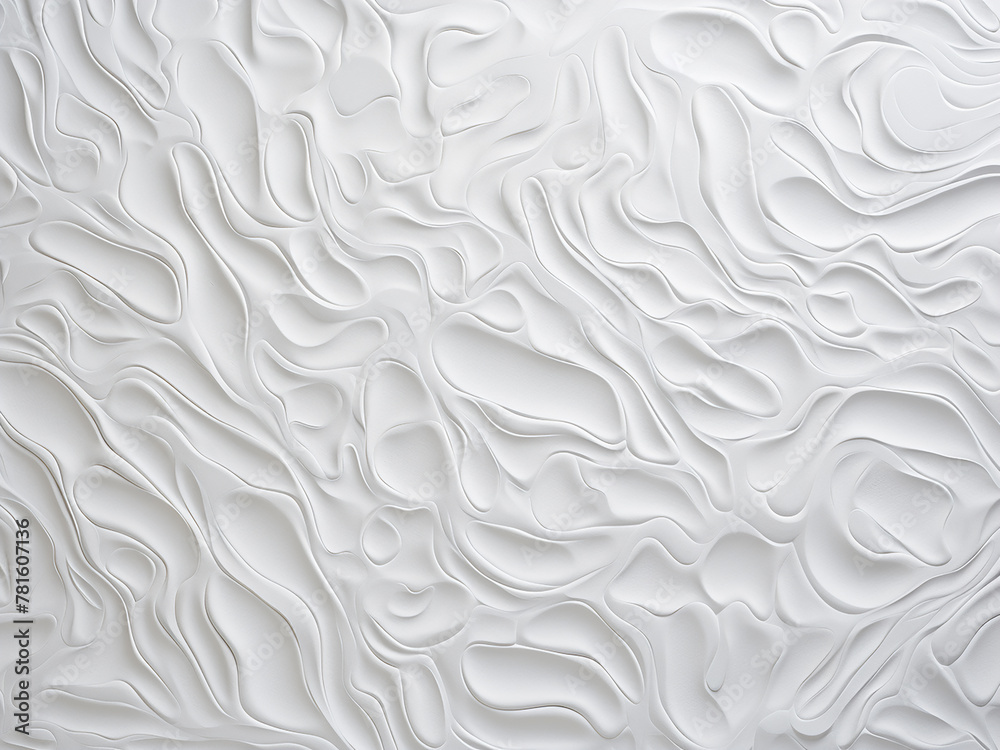 Close-up shot features the textured surface of a white wall Close-up shot features the textured surface of a white wall
