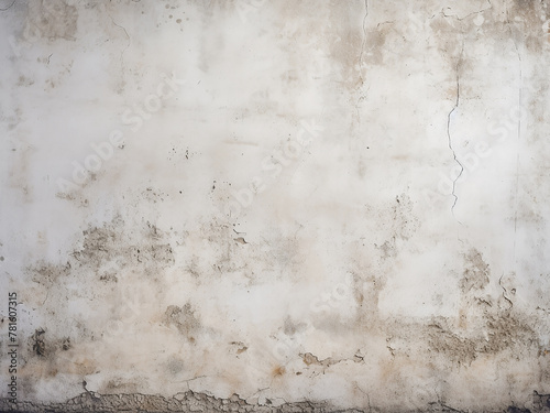 Textured white wall, aged and dirty, forms the backdrop © Llama-World-studio