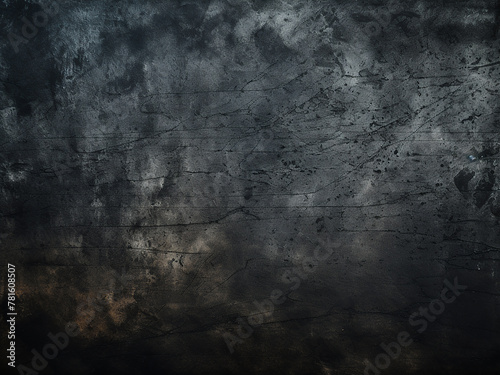 Grungy textured background depicts a black wall with scratches