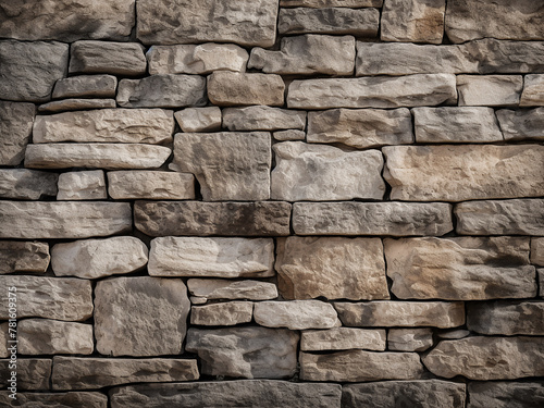Macro image showcasing the raw elegance of a natural stone wall