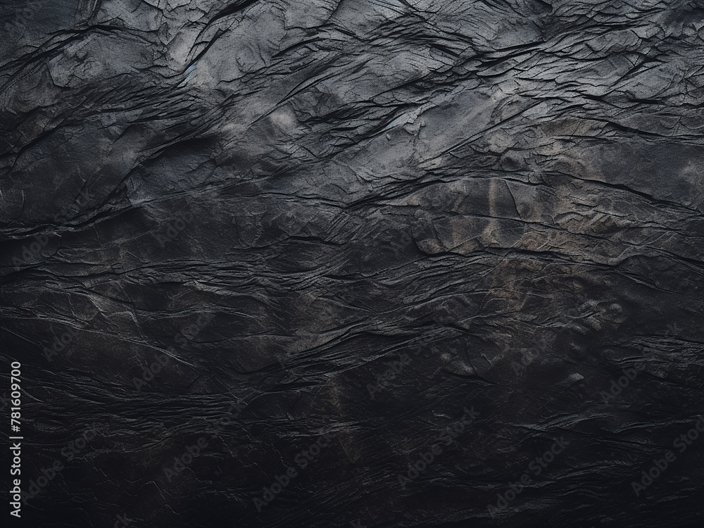Dark black grunge textured background in close-up view Dark black grunge textured background in close-up view