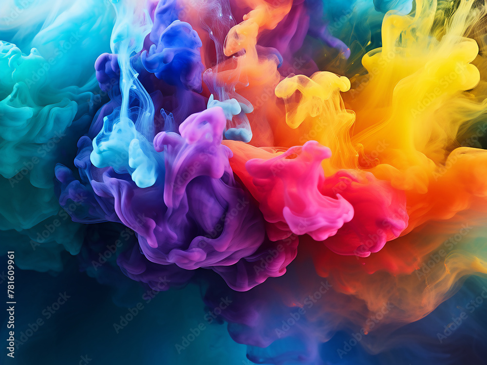 Fototapeta premium Vivid abstract backdrop, offering flexibility for your project's content