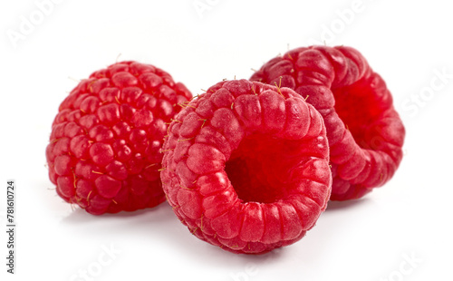 fresh ripe raspberries