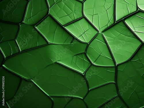 The green tinted metal sheet offers an interesting background texture
