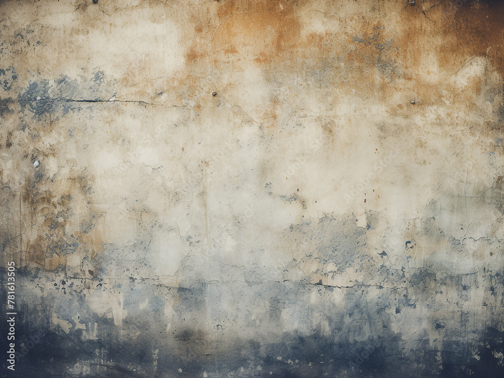 Large grunge textures create the perfect setting