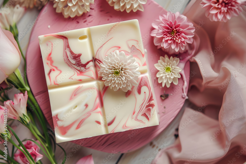 Fancy chocolates from top down view